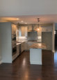 23074 - 5'' S&B Engineered Mont Royal Hard Maple Iron & Forest Bark Glass Hexagon Backsplash